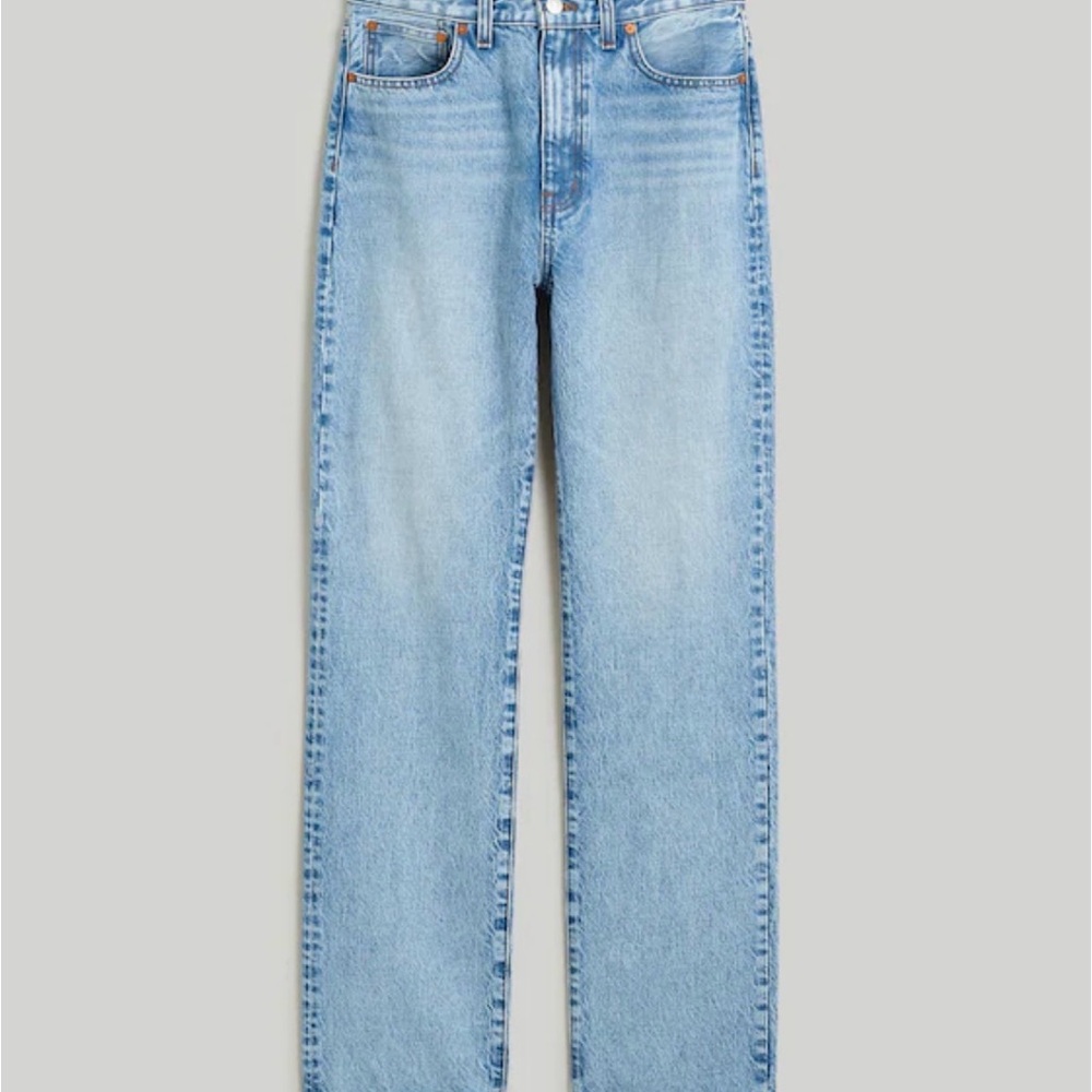 Madewell Light Wash Straight Leg Jeans